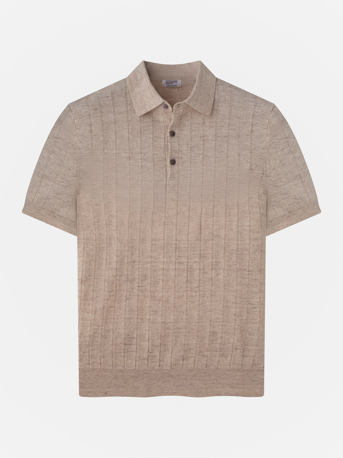 Ribbed Polo - Beige