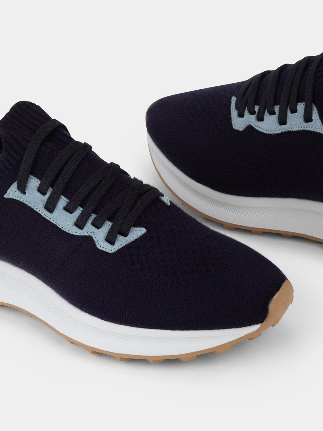 Knitted sneakers - Navy & Light Blue tones