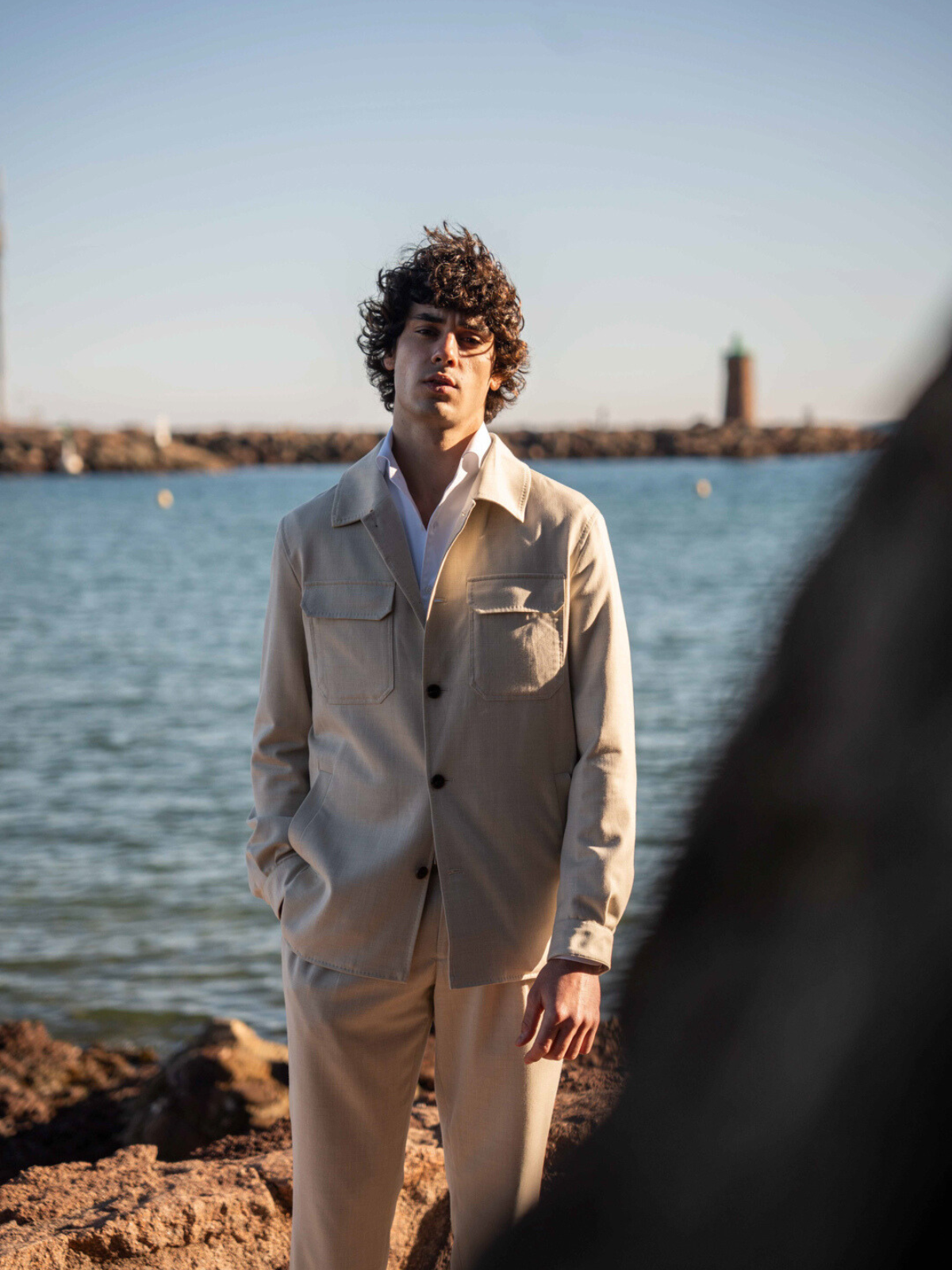 Jersey Overshirt - Beige