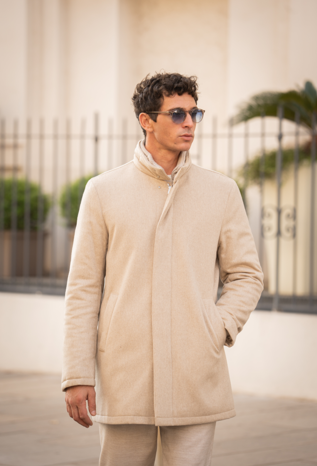 Smart Coat Cashmere Sand Alexander Sachs