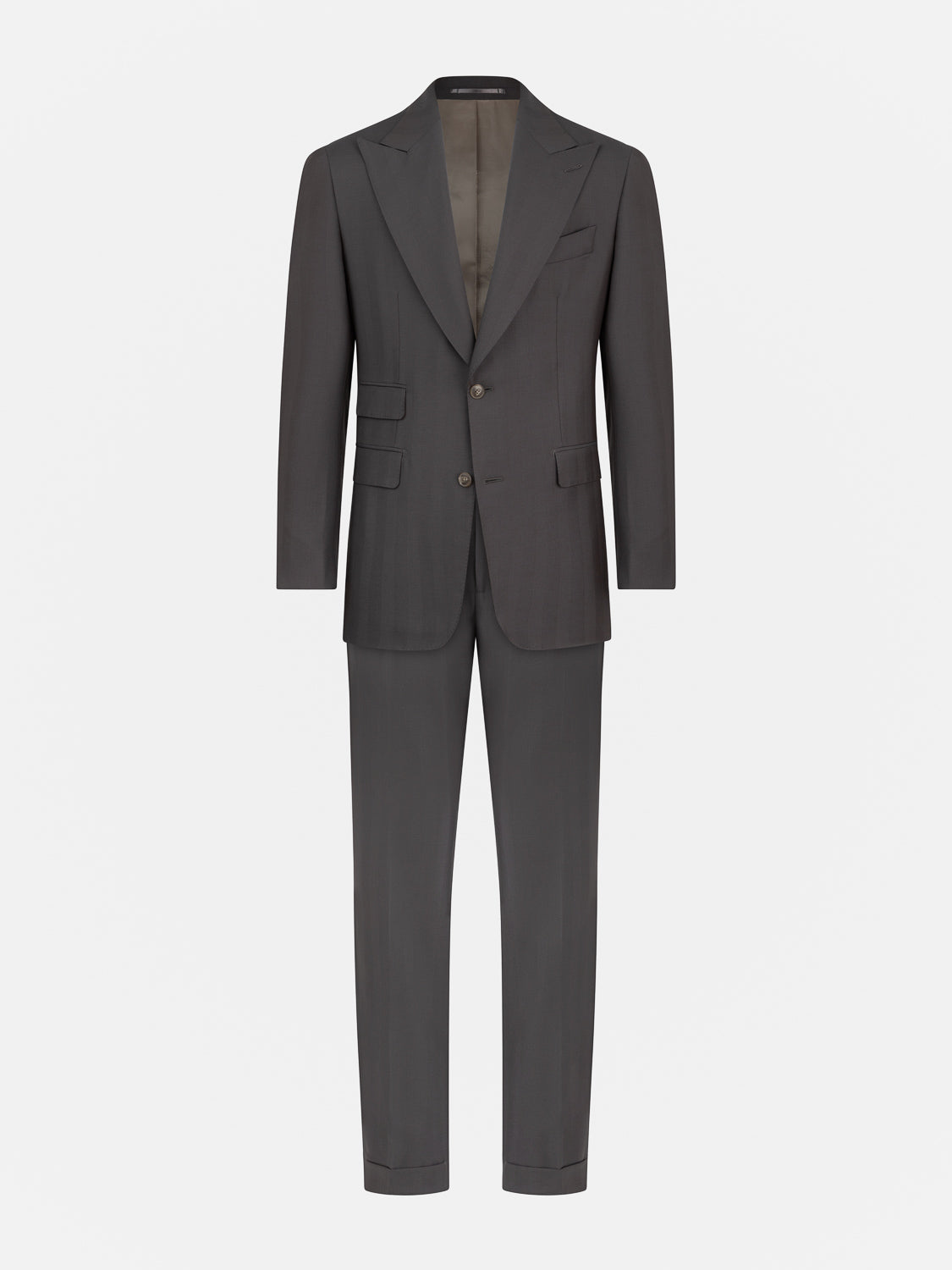Herringbone Suit Dark brown ALEXANDER SACHS