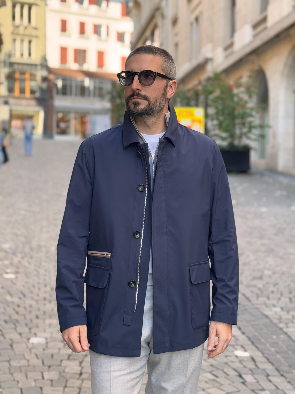 Raincoat - Navy