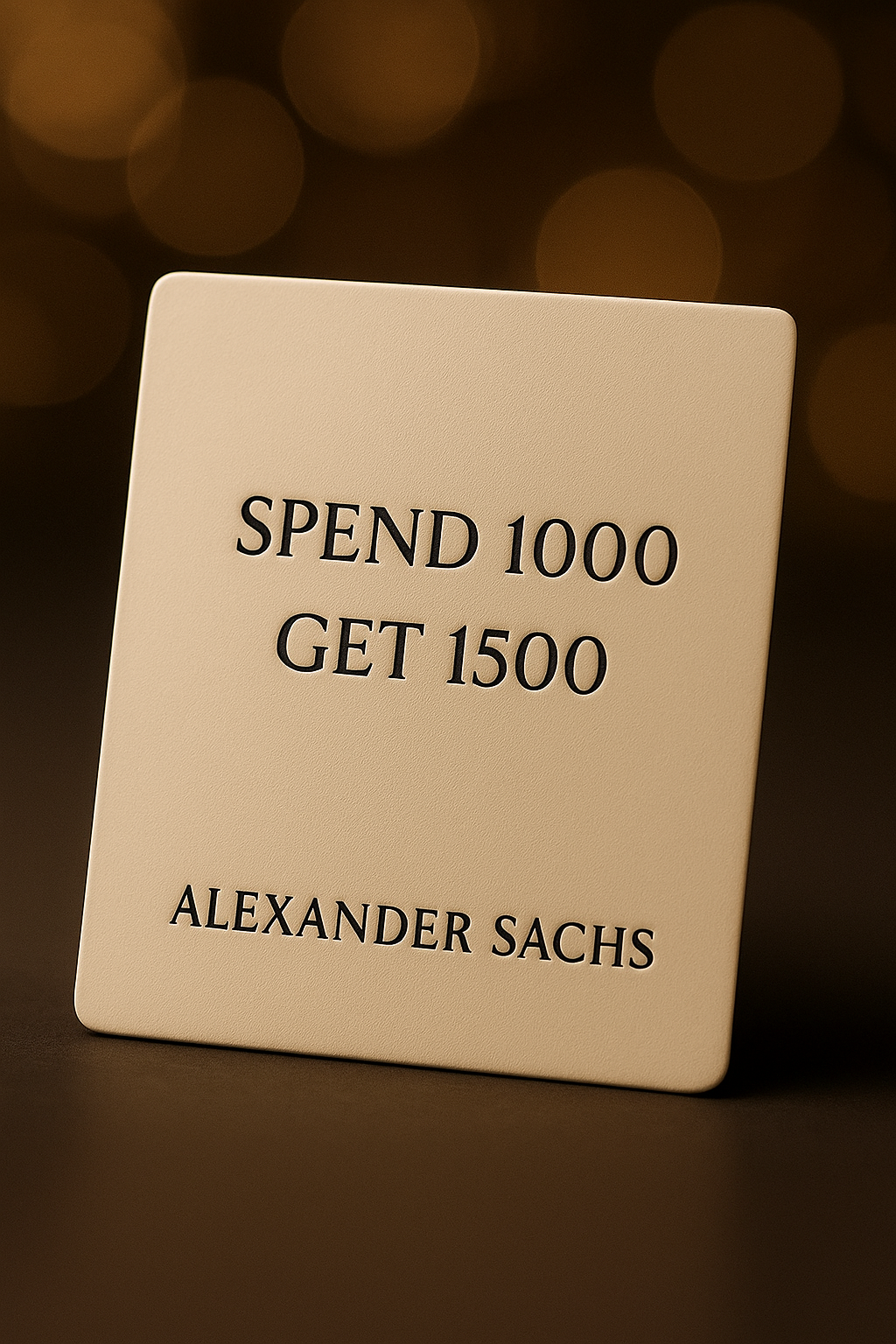 Get a CHF 1500 gift card for CHF 1000