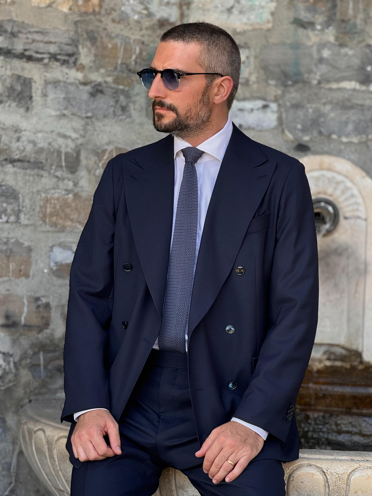 D.B Traveller Suit - Navy