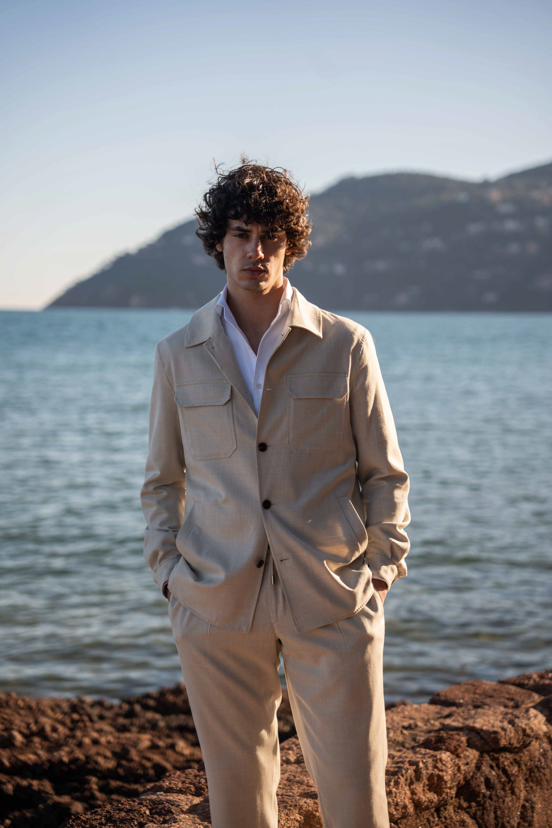 Jersey Overshirt - Beige