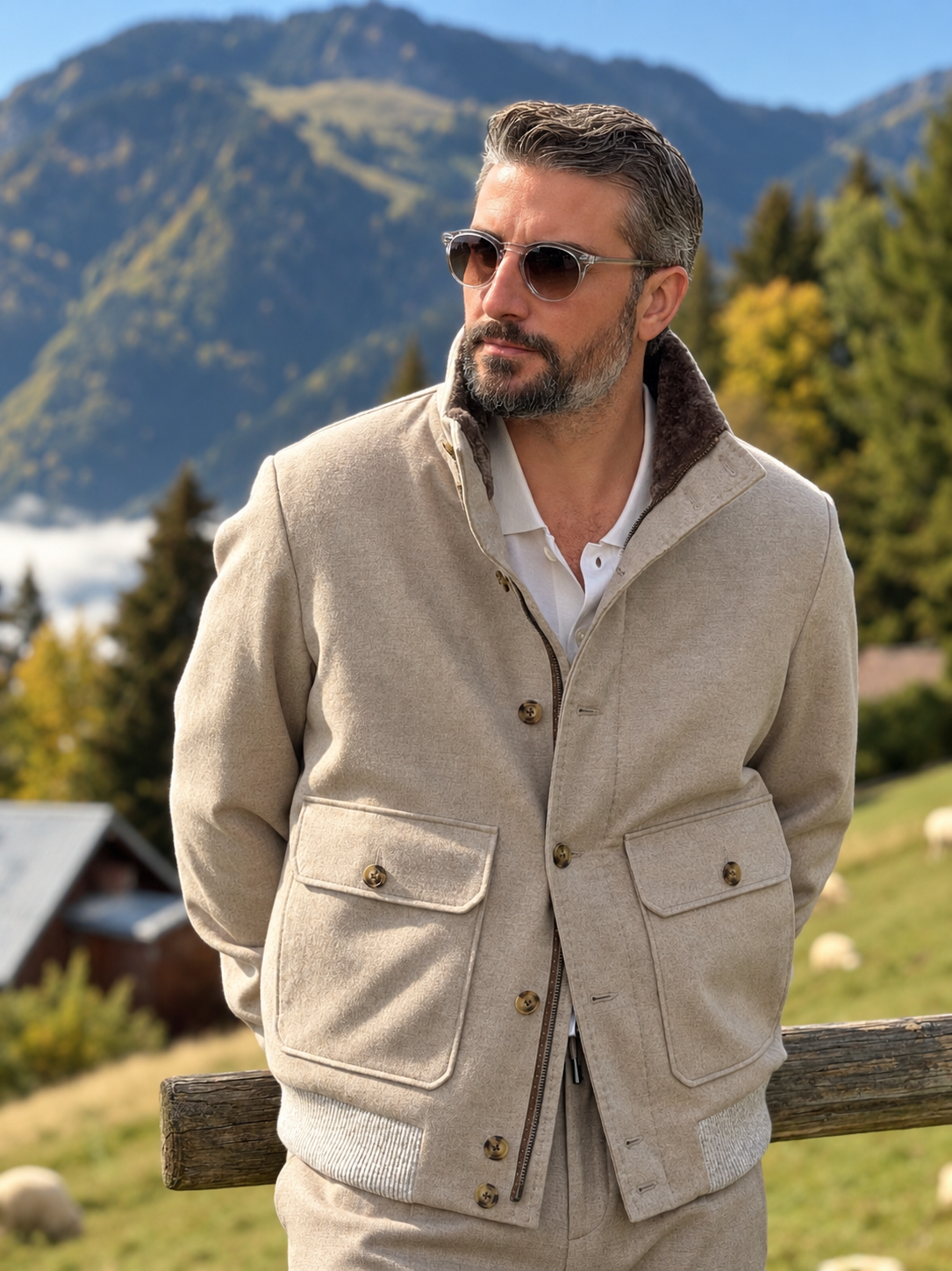 Blouson full fur - Sand