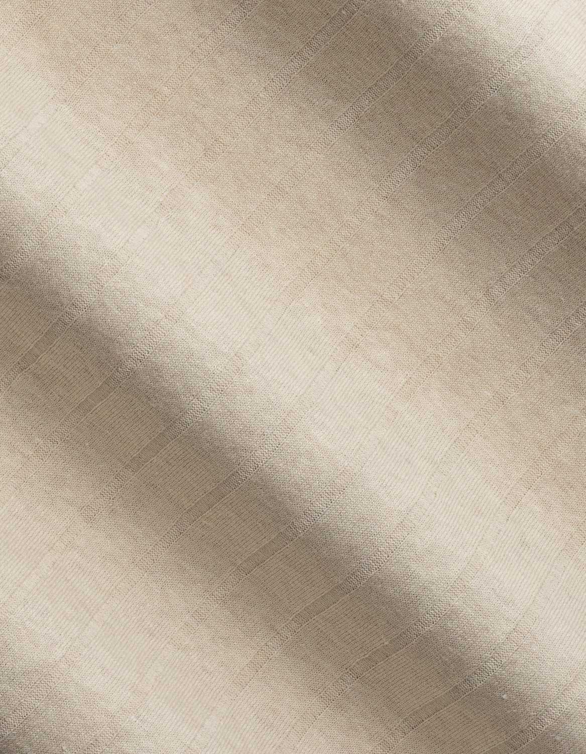 Ribbed T-shirt  - Cream