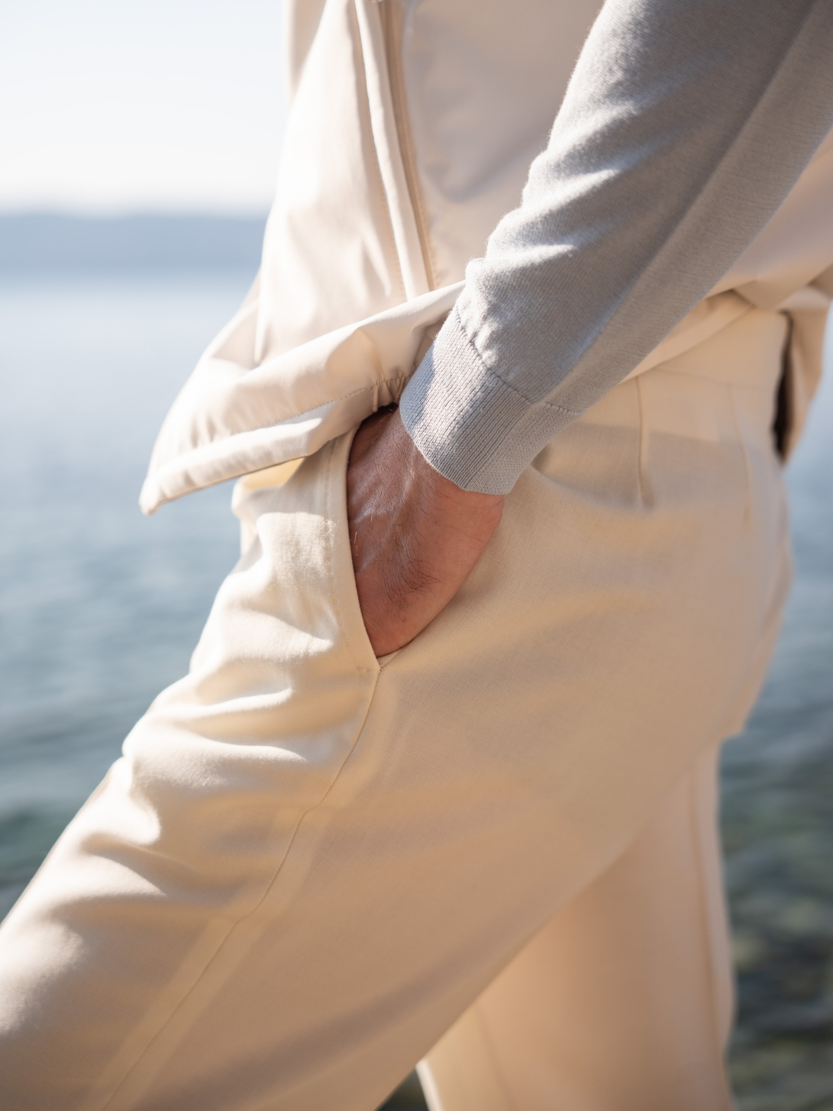 Classic Sartorial Trousers - Ivory