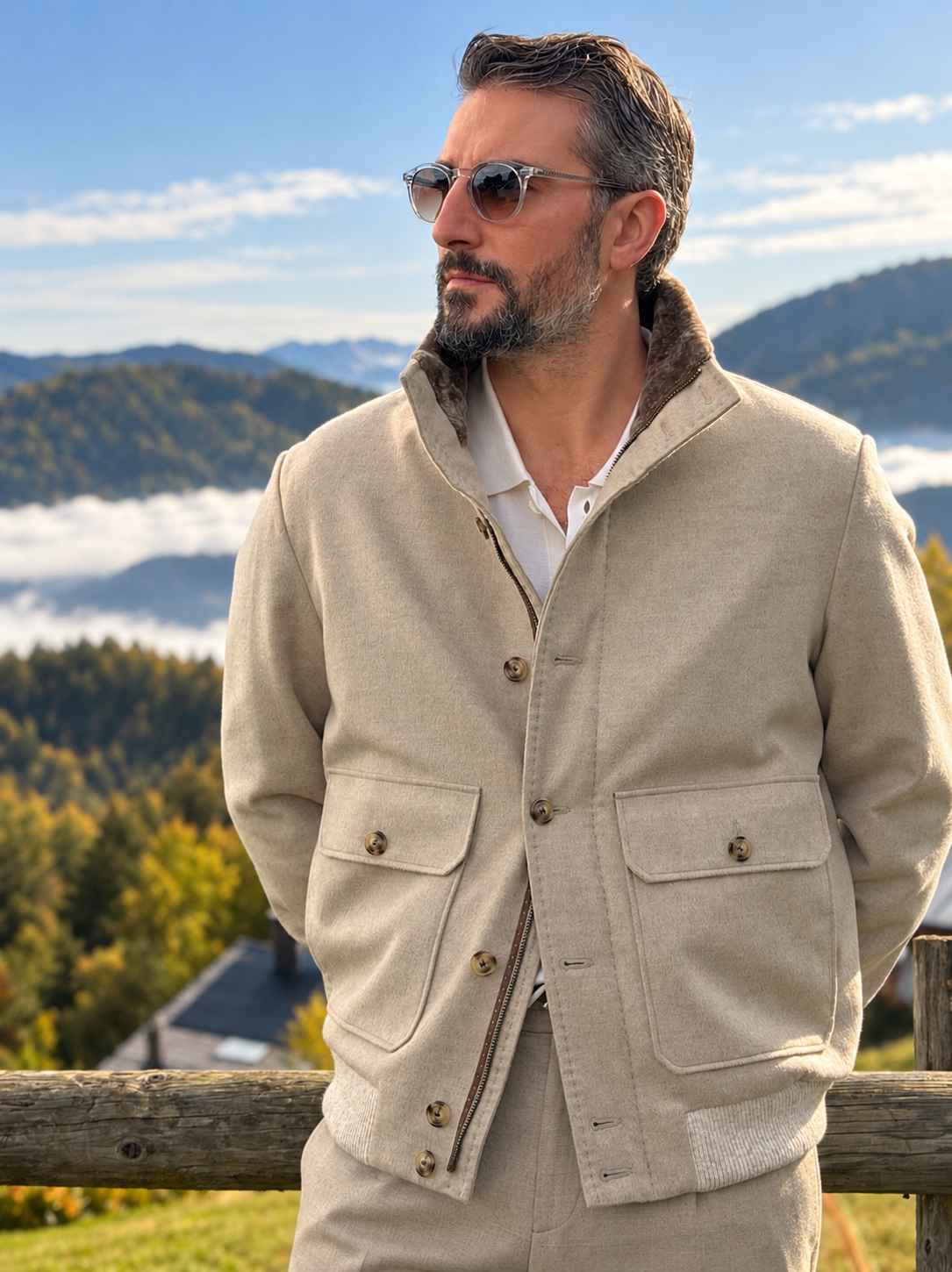 Blouson full fur - Sand
