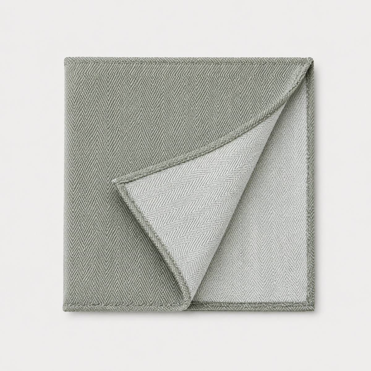 Pocket Square Linen Blend - Sage Grenon