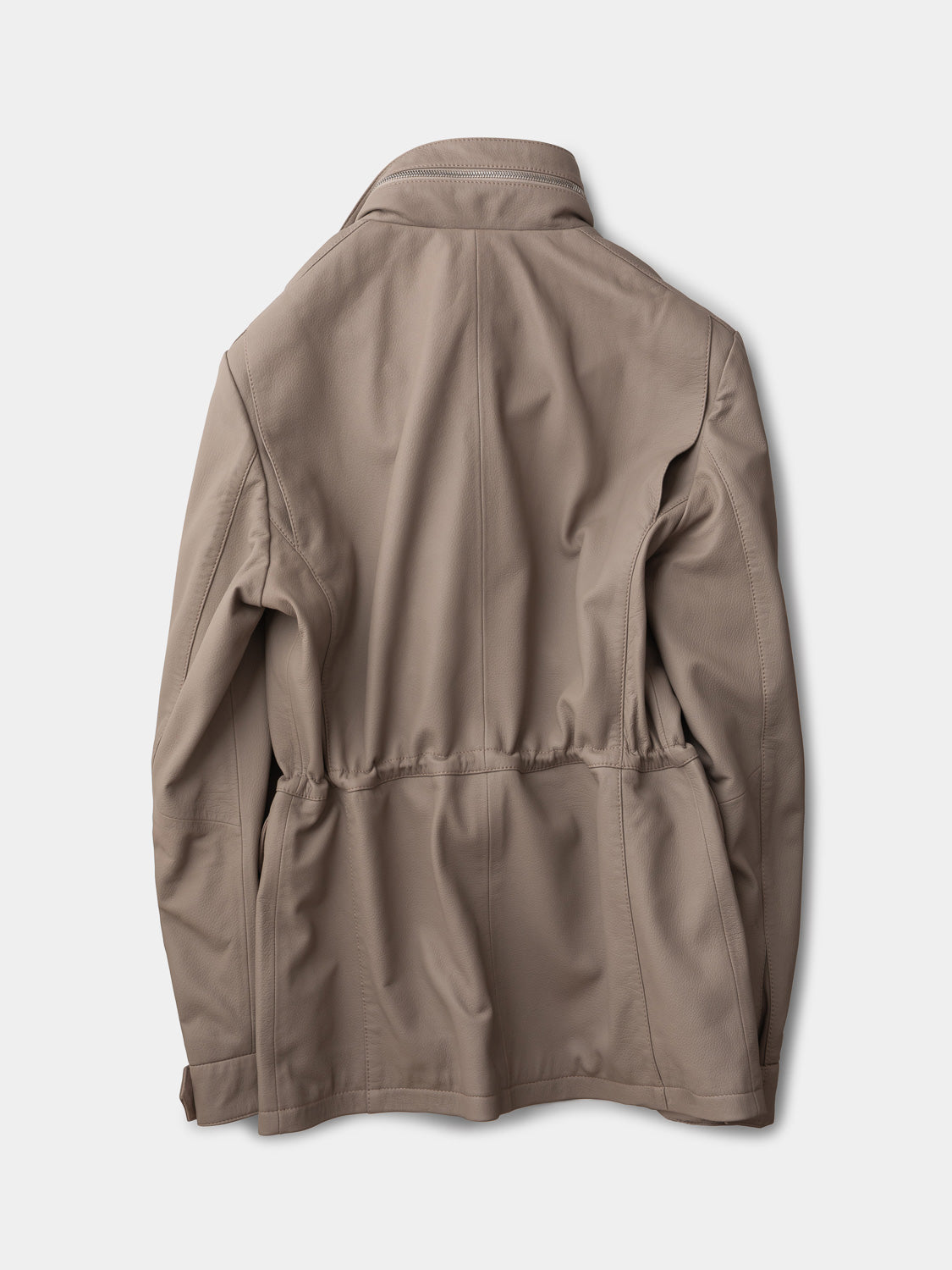 Explorer Jacket in Grain Leather - Grège