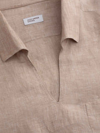 Medina Popover - Sand Linen