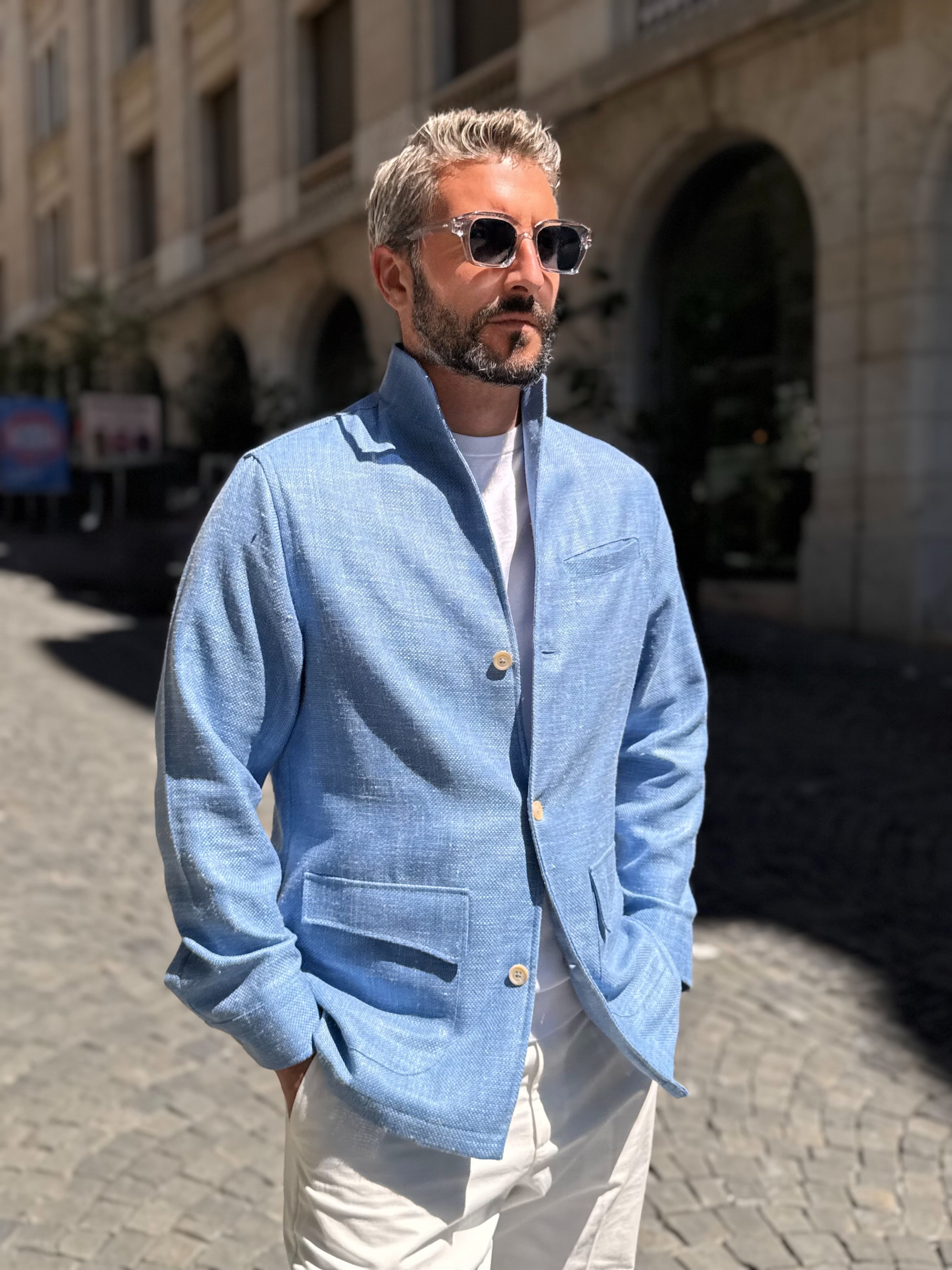 Satya Jacket - Sky blue
