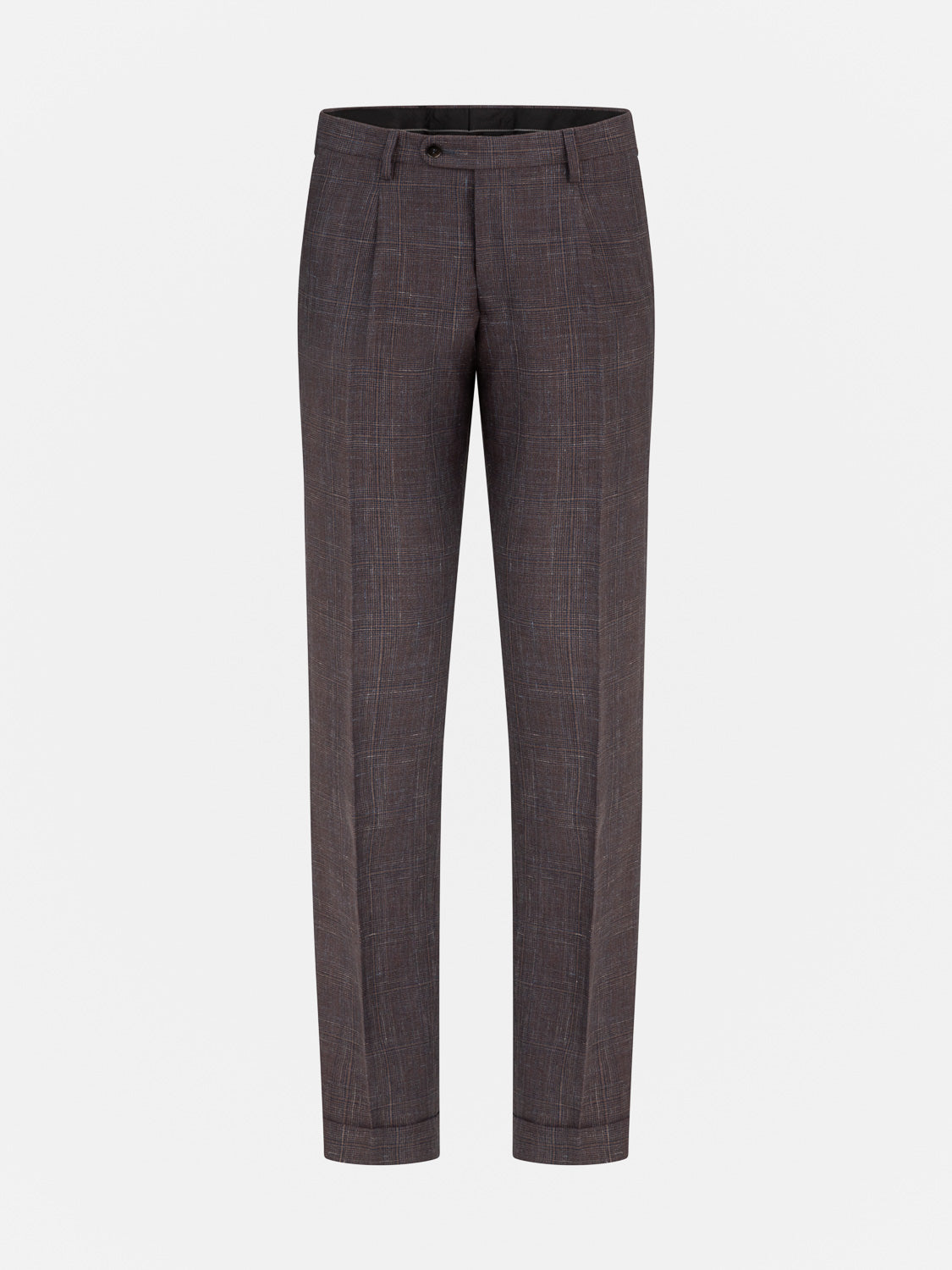 Linen Suit - Burgundy tiles