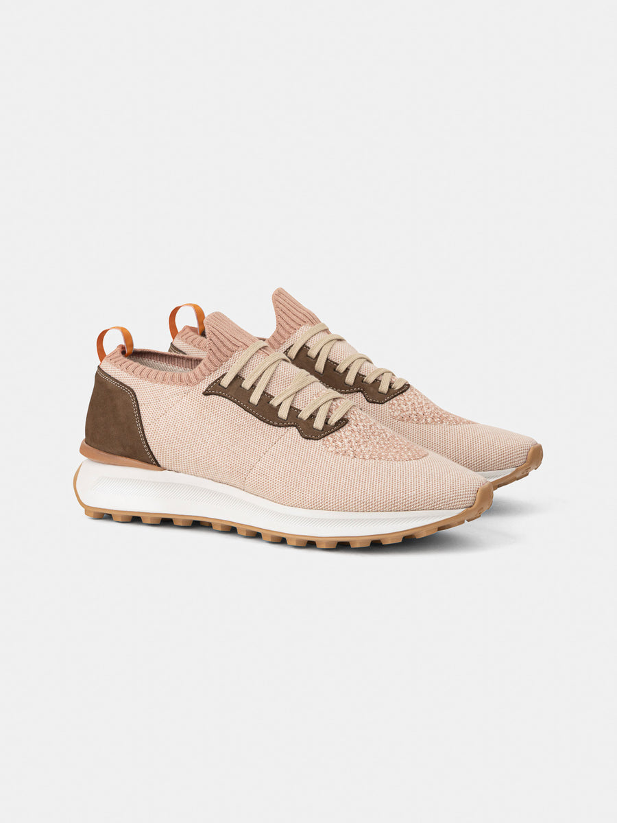 Knitted sneakers 001 Beige tonal - Main Image