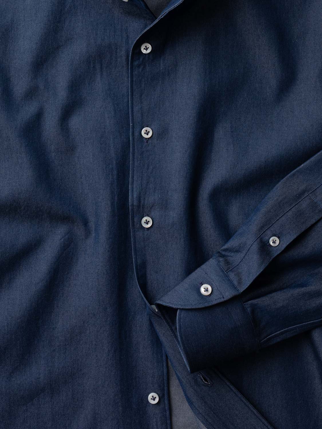 Cutaway 1-Piece shirt - Raw Denim
