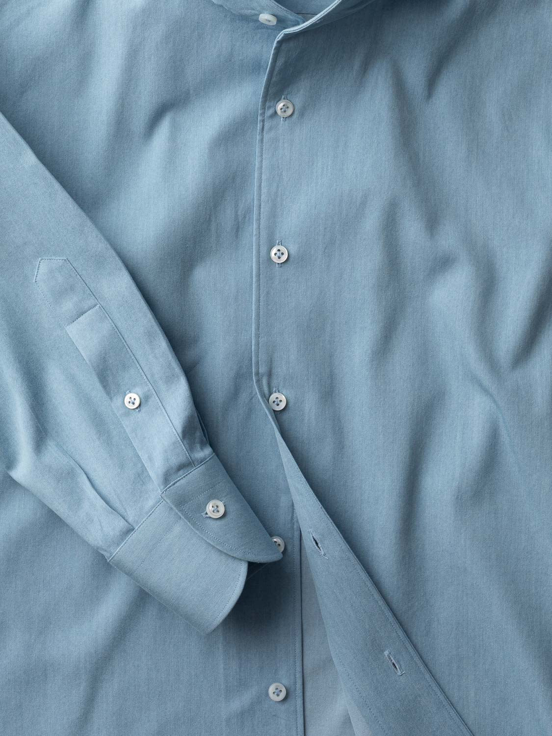 Cutaway 1-Piece shirt - Light Denim