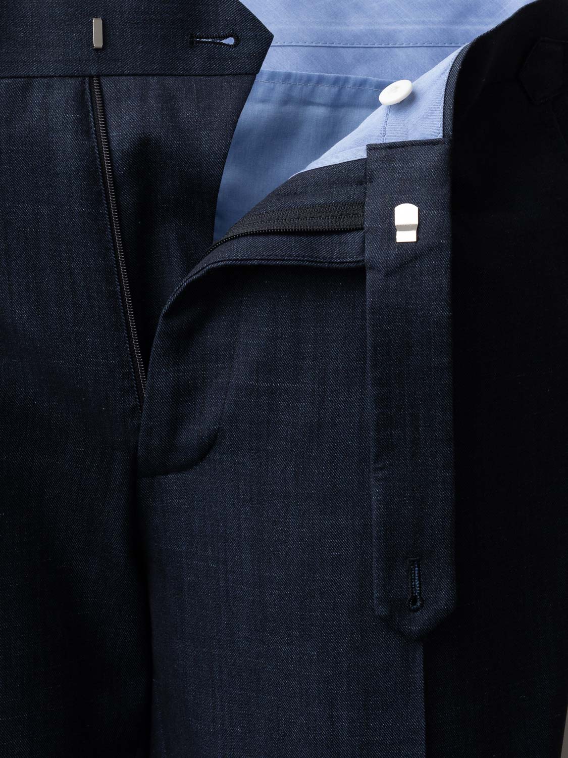 Jersey Elegant Trousers - Navy