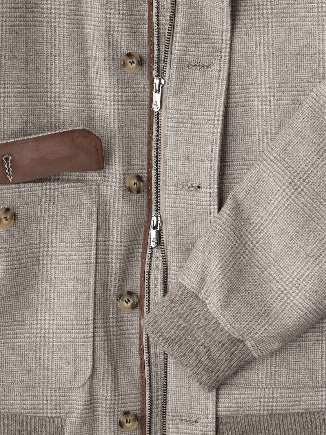 Blouson full fur - Checkered Grey