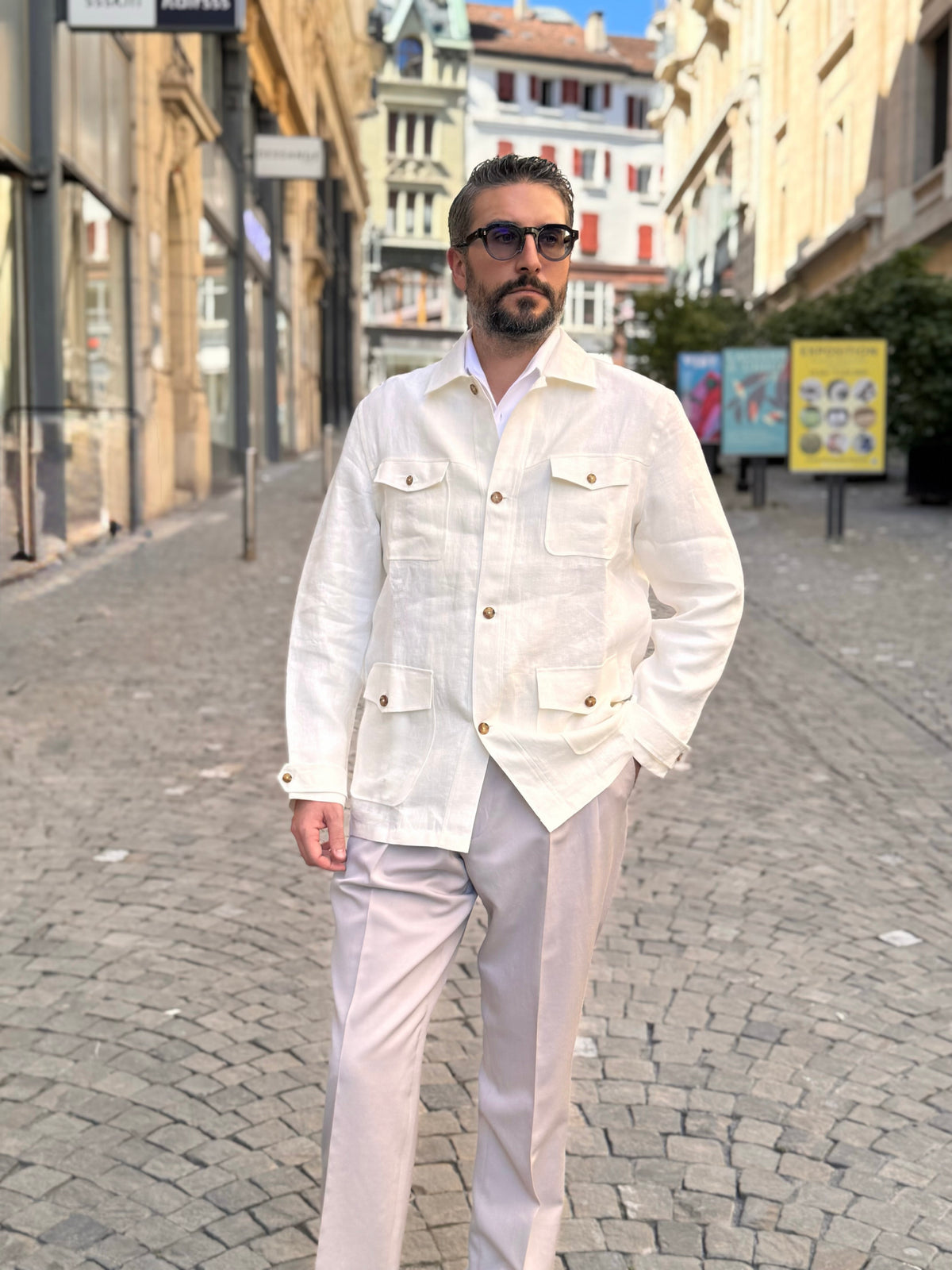 Neapolitan Overshirt - Ivory