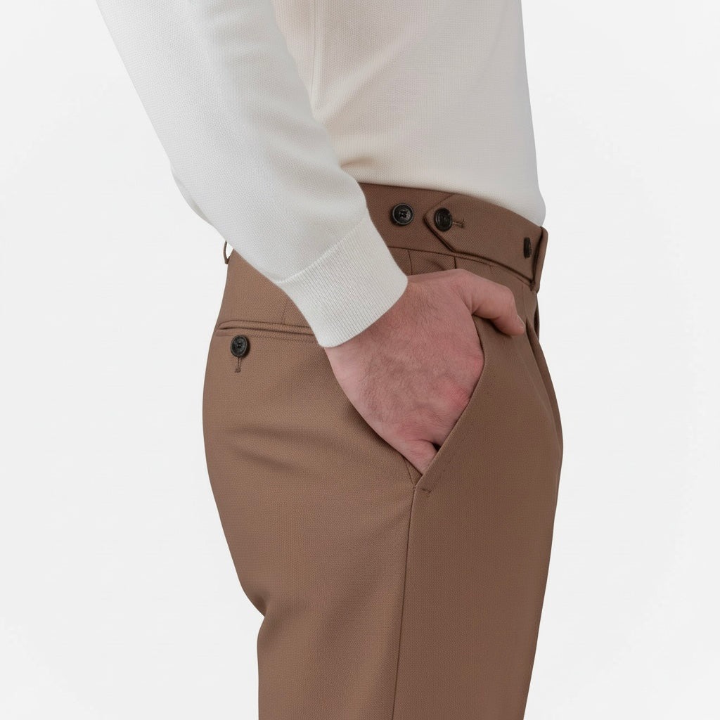 Classic Sartorial Trousers - Camel