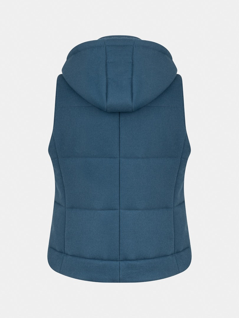 SLEEVELESS HOODED - BLUE VEYRON