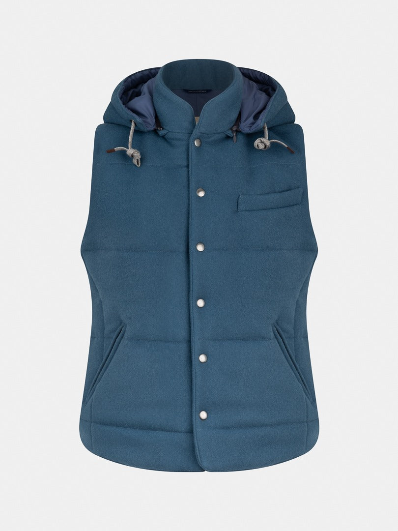 SLEEVELESS HOODED - BLUE VEYRON