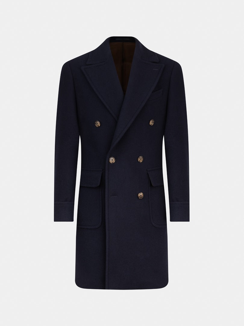 AS POLO COAT WOOL & CASHMERE NAVY