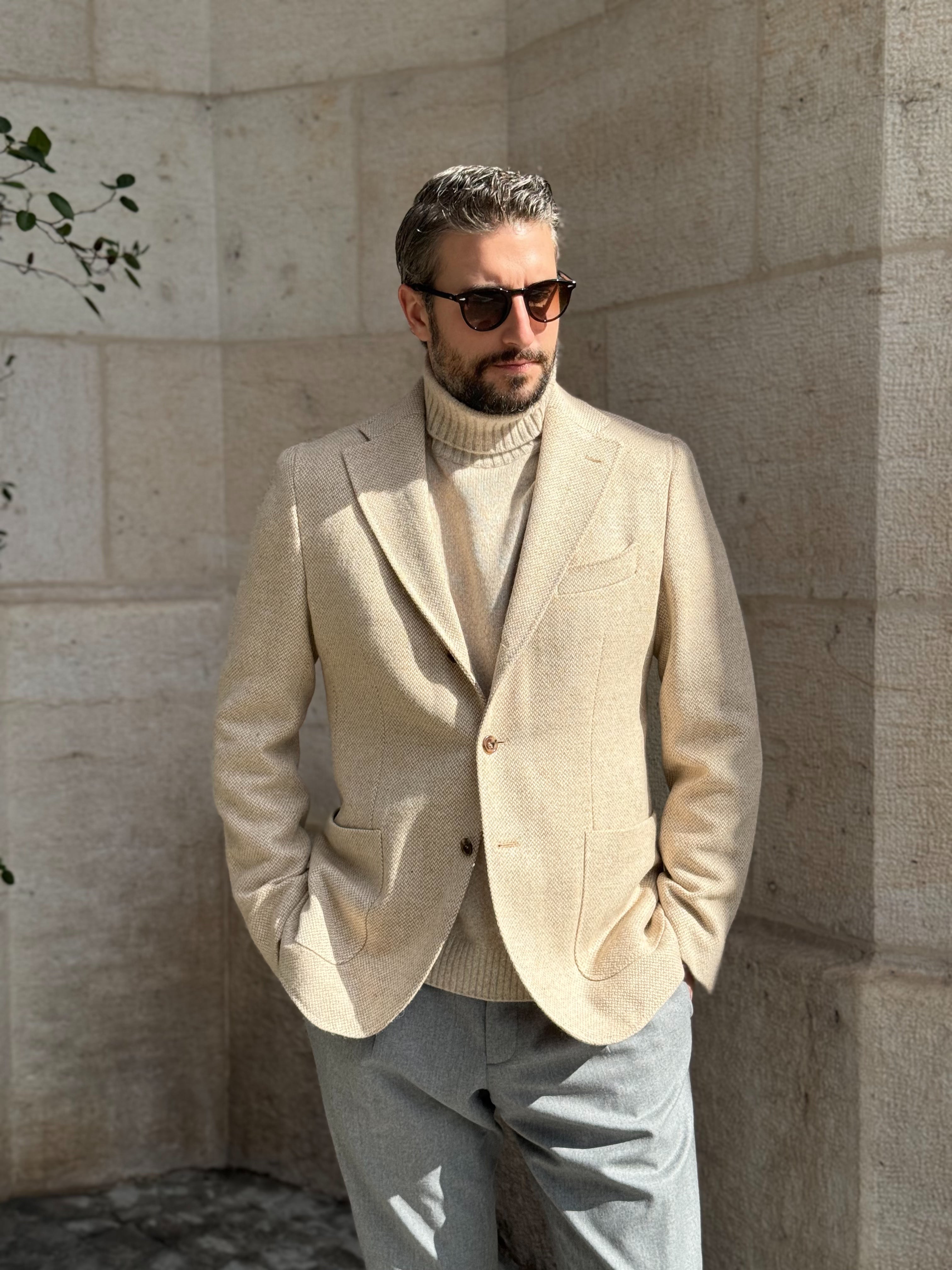 BLAZER TWEED - BEIGE