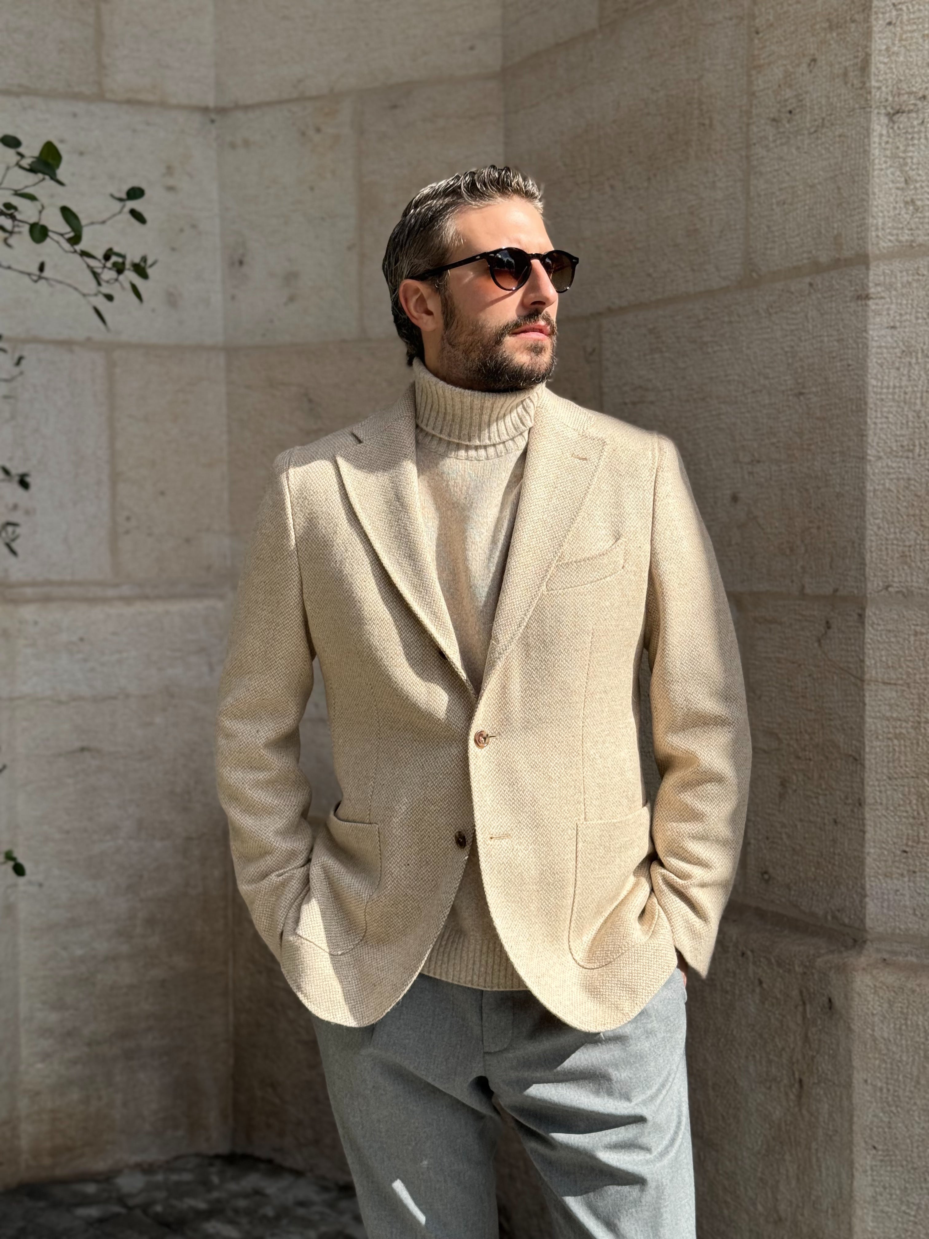 BLAZER TWEED - BEIGE