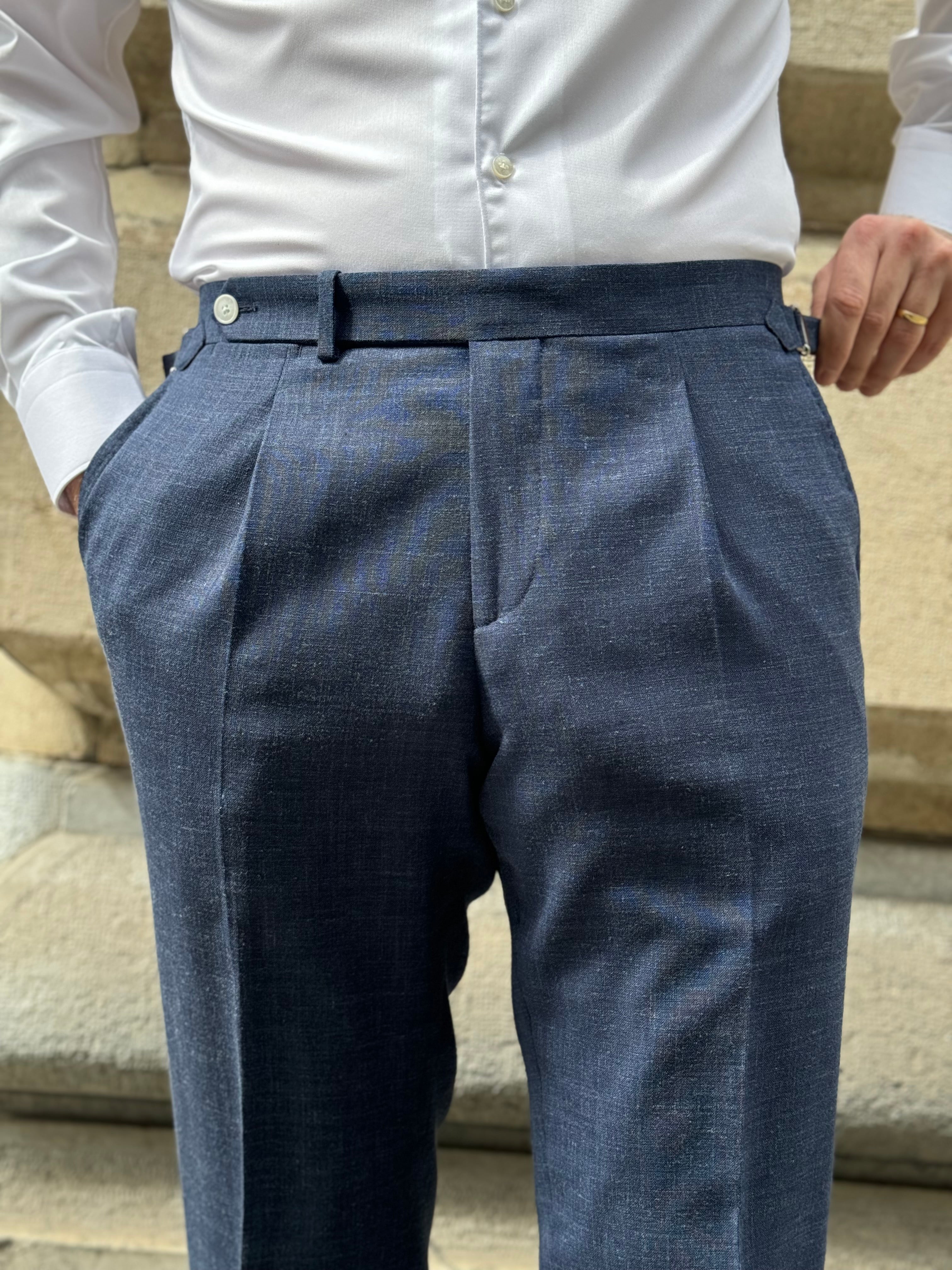 Elegant Trousers - Navy