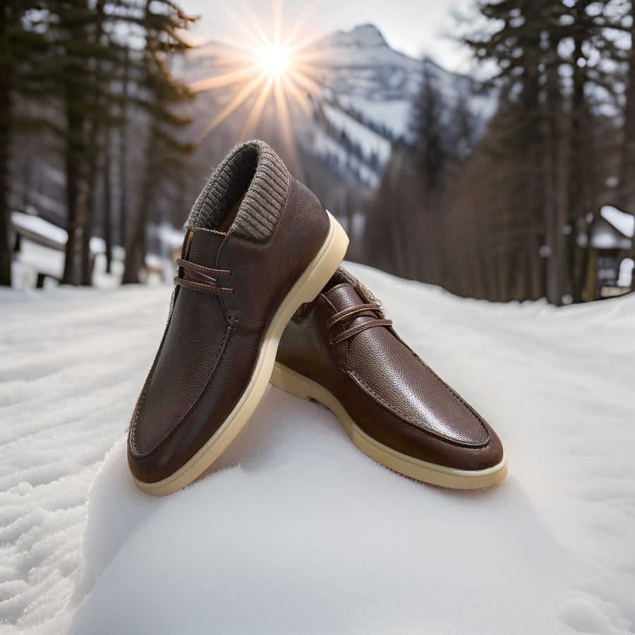 WINTER BOOTS GRAIN LEATHER BROWN