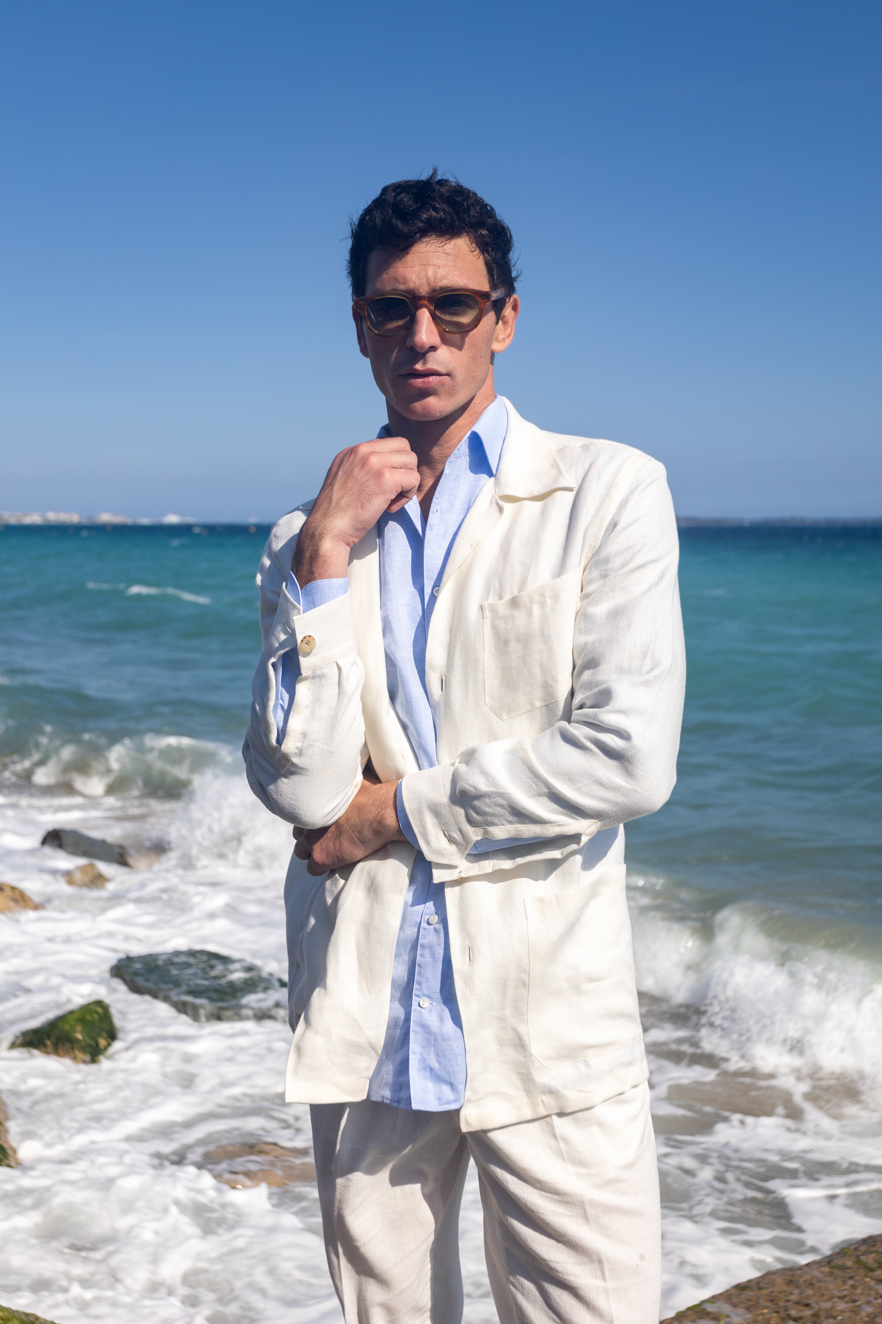 Linen Jacket - IVORY