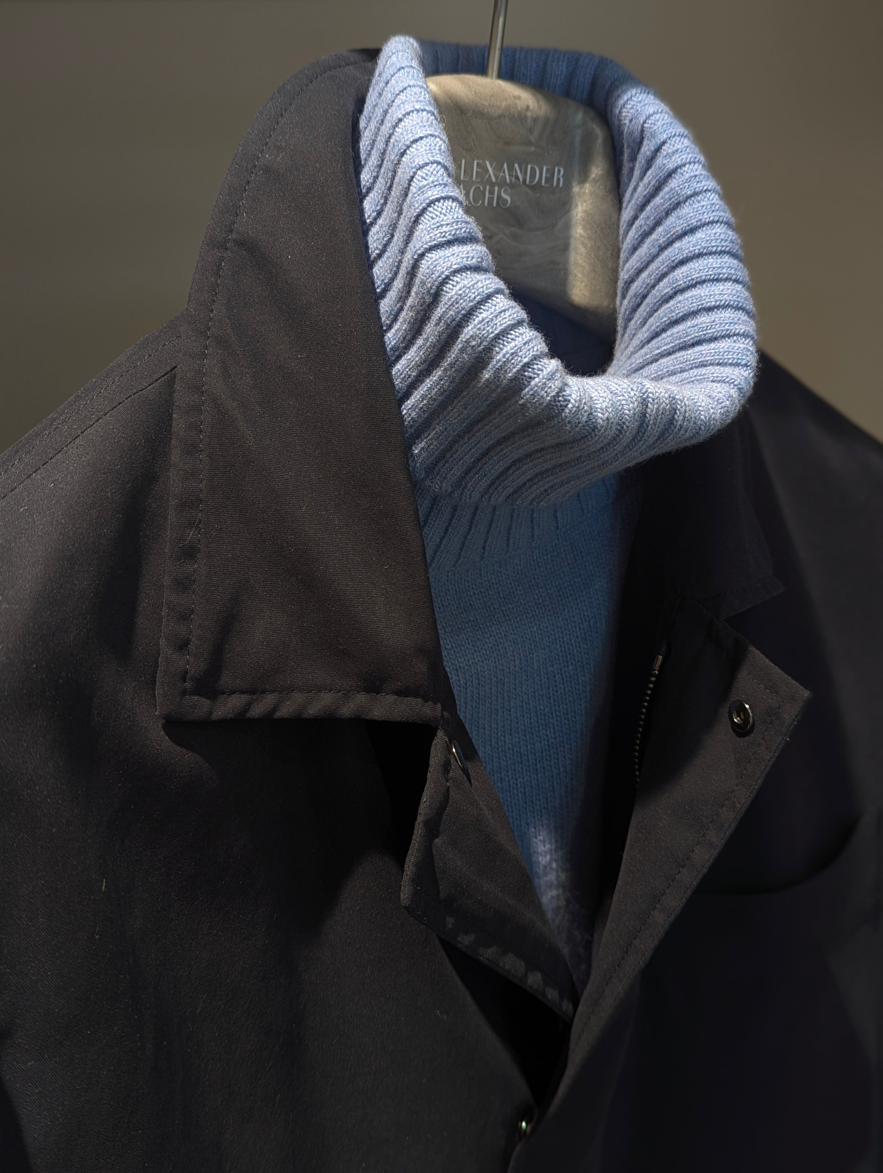 Turtle Neck - Wool & Cashmere - Cloud