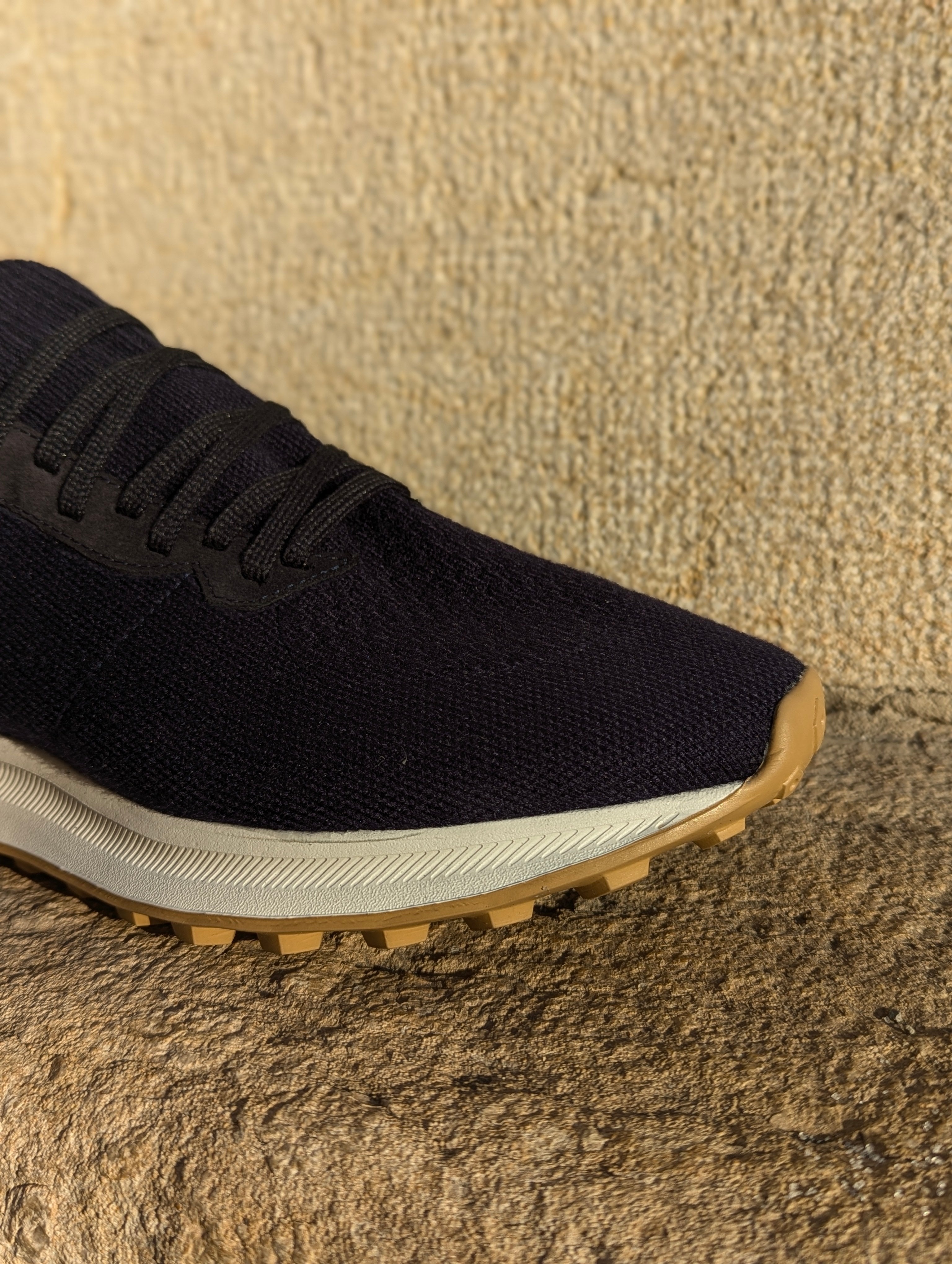 Knitted sneakers 004 - Navy tones