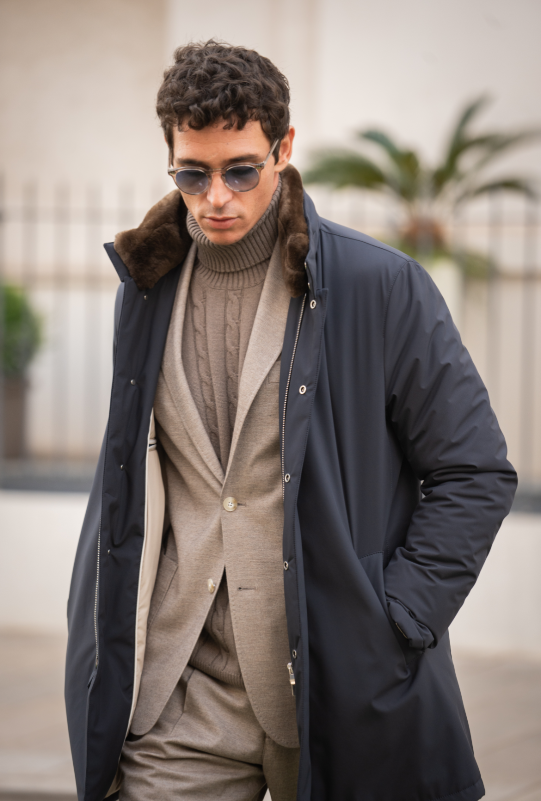 winter dress coat sale Women's Wool Double Breasted Pea Coat Long Trench Coat line shape For Men Mens Smart Overcoat