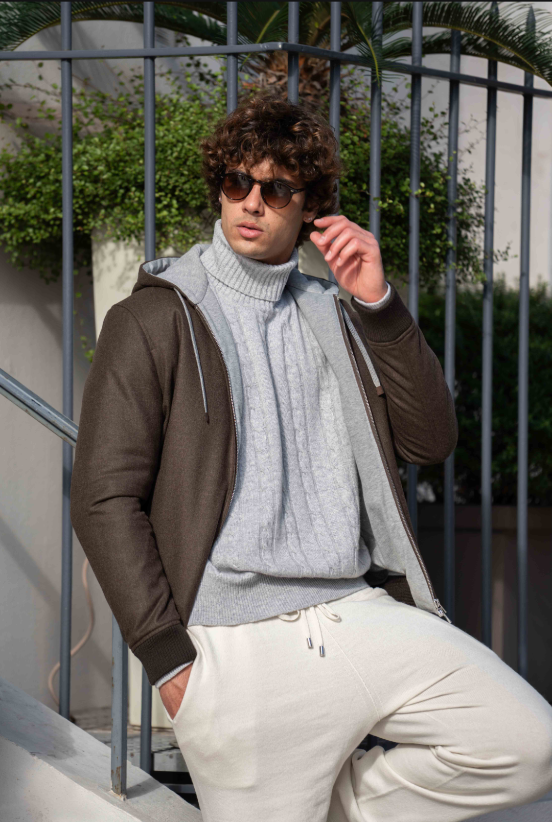 HOODIE JACKET - CHOCOLATE