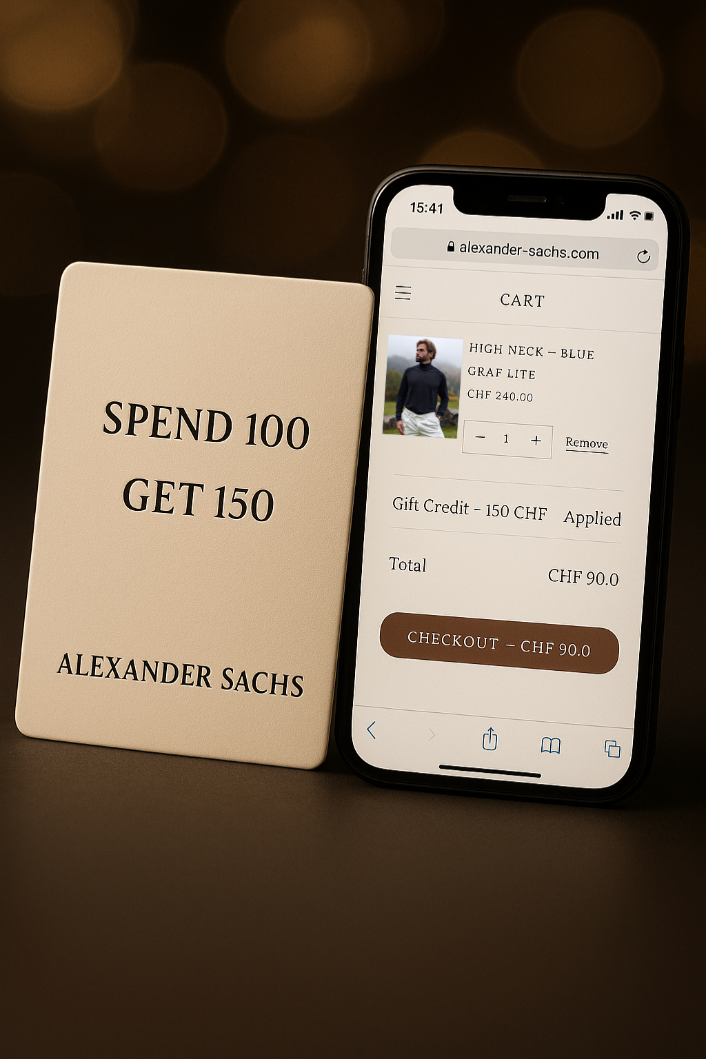 Get a CHF 150 gift card, for CHF 100