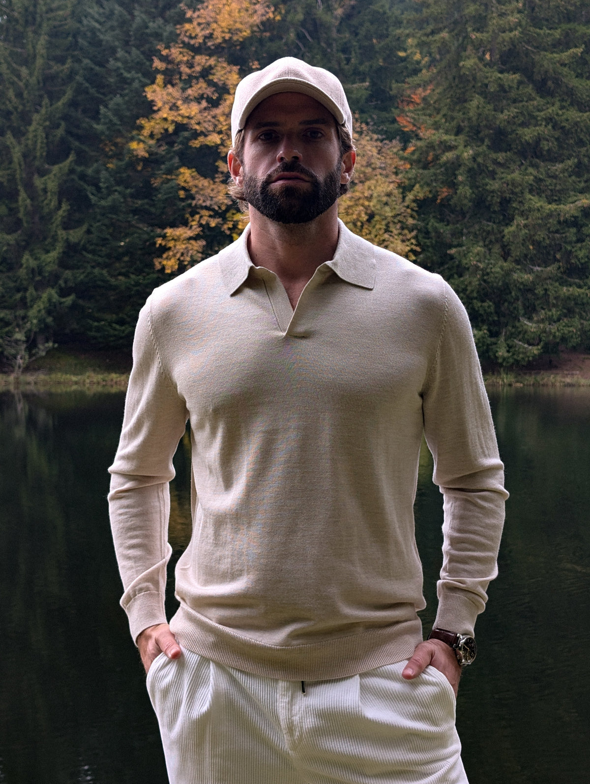 Polo Buttonless - Beige