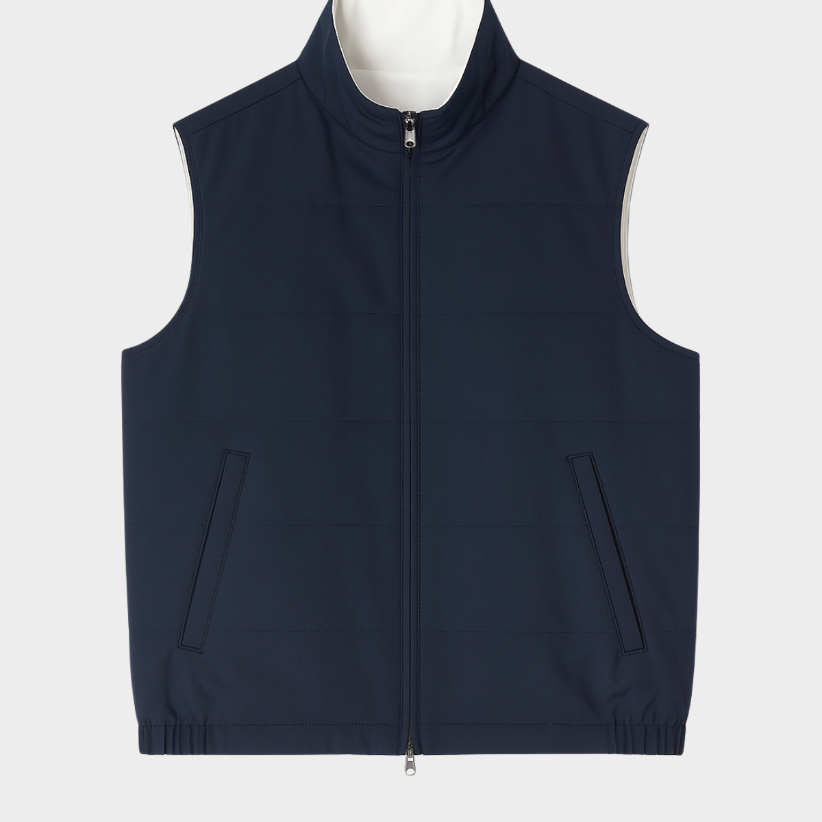 Voyager Sleeveless Jacket - Navy - ALEXANDER SACHS