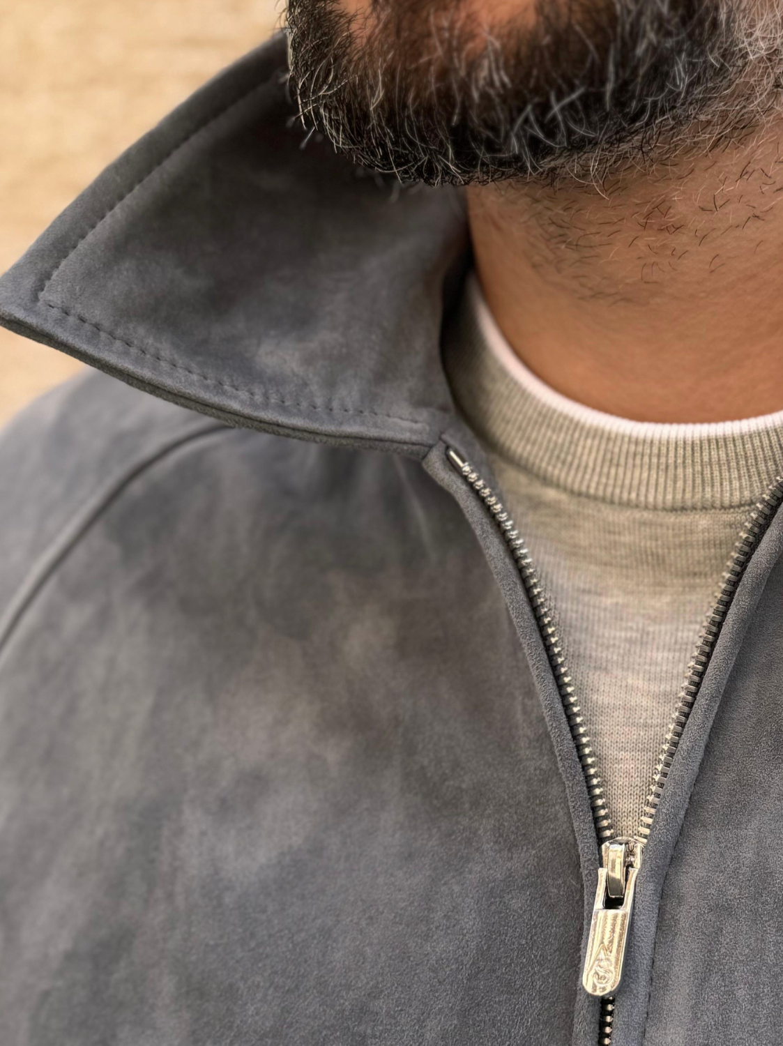 Heritage Blouson - Ice Suede Leather