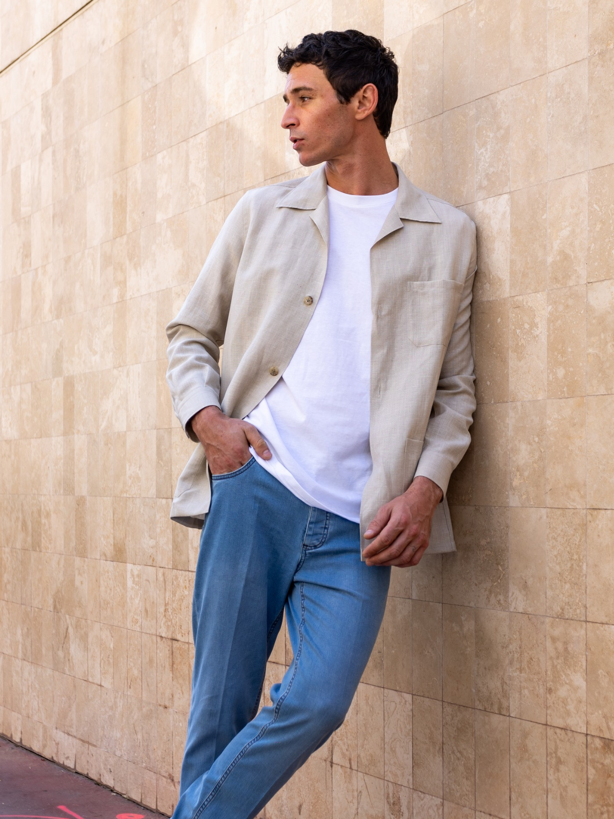 Linen Jacket - SAND