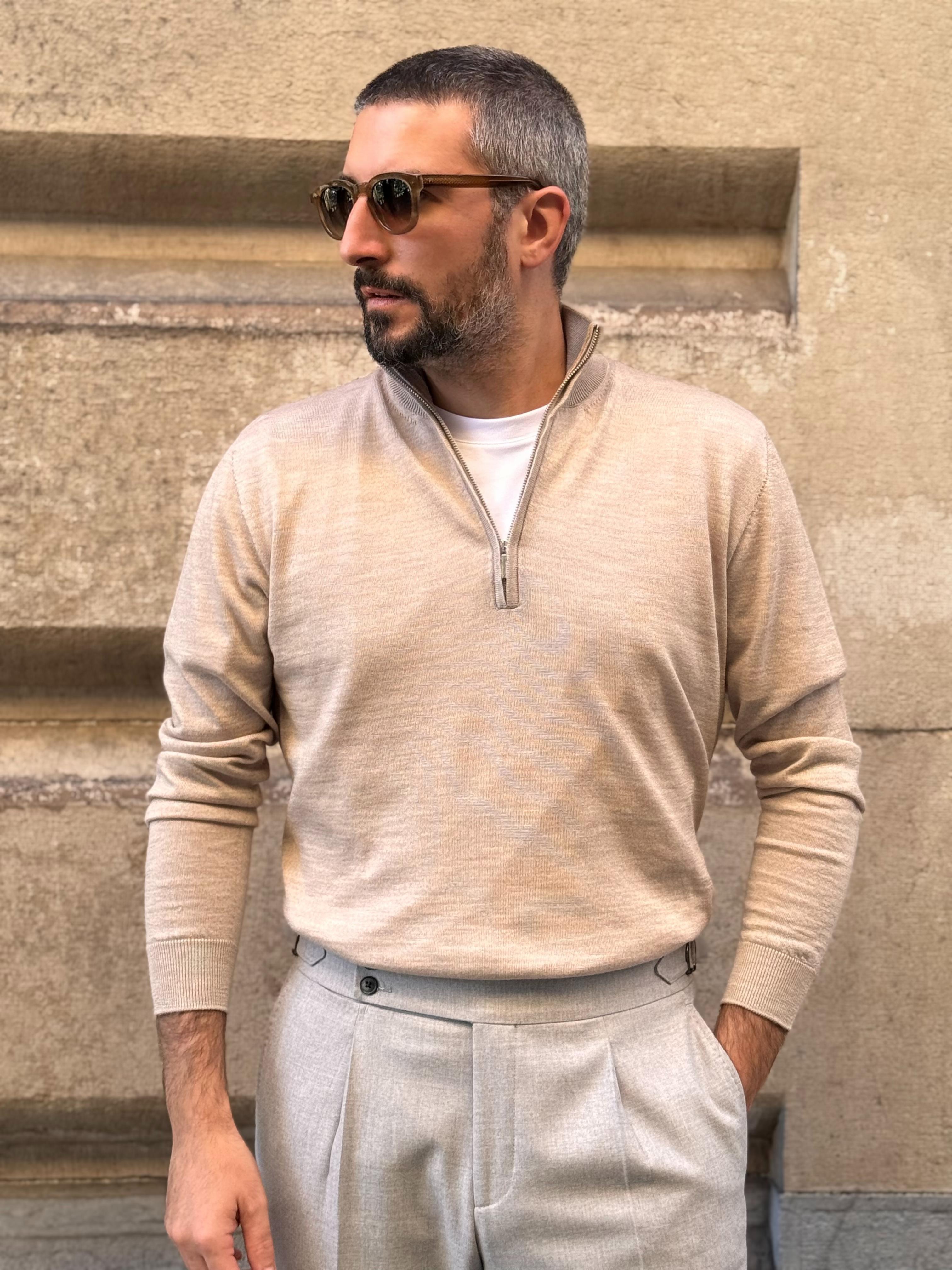 Half-Zip - Sand
