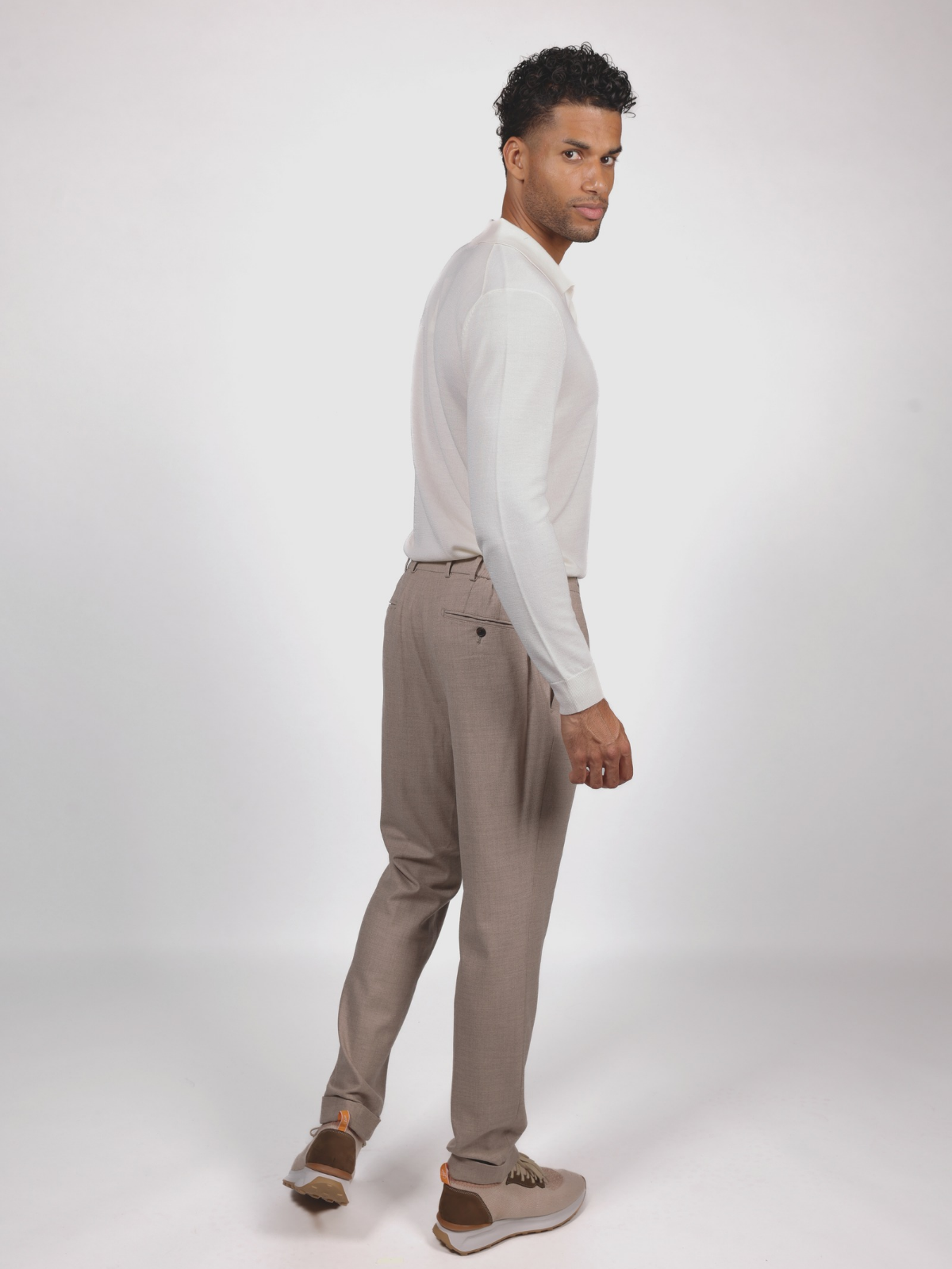 Flannel Jogger Pants - Sand