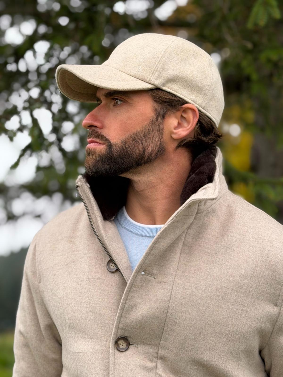 Blouson with Fur Collar - Sand