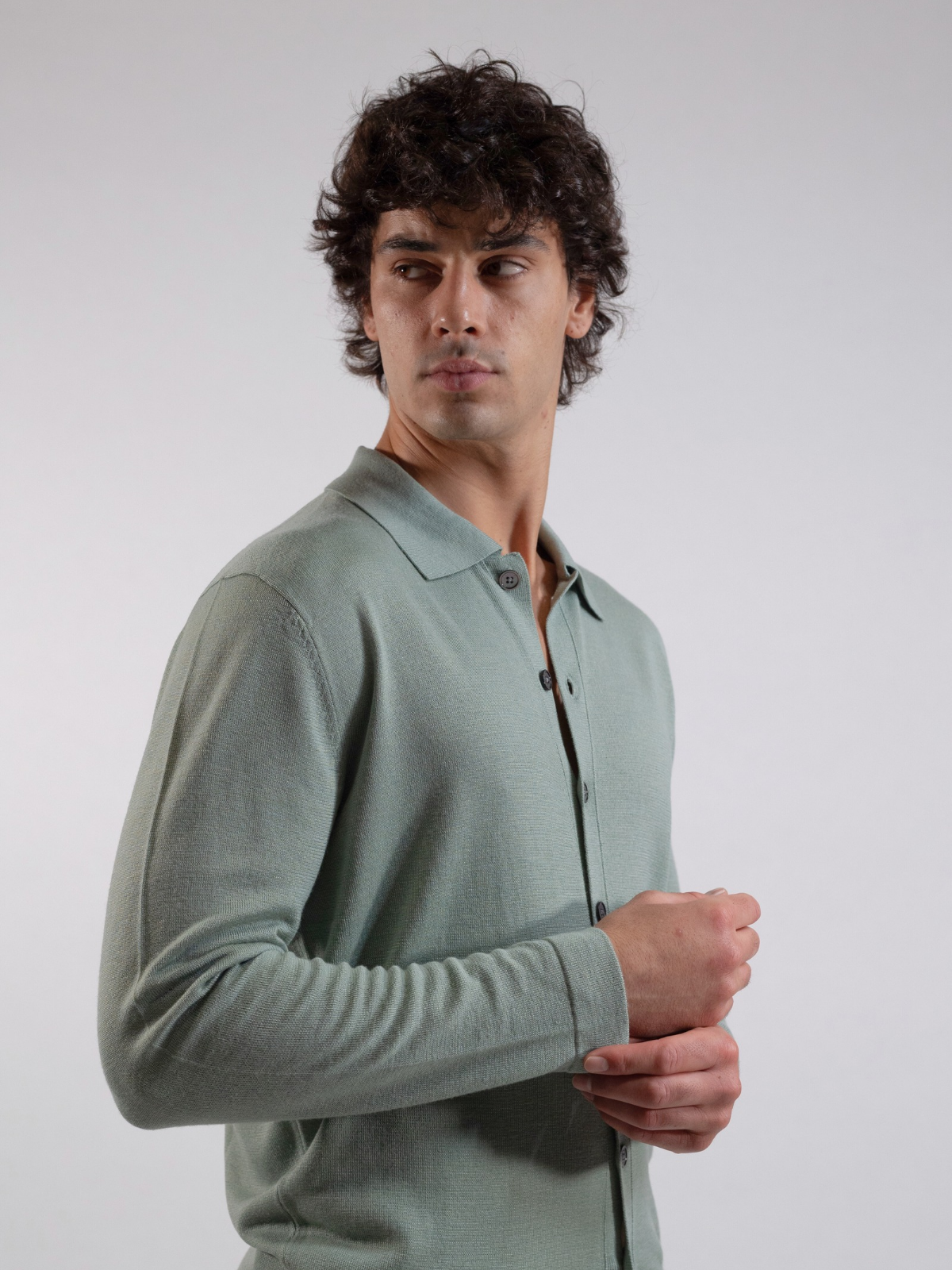 Sage Green knitted cardigan