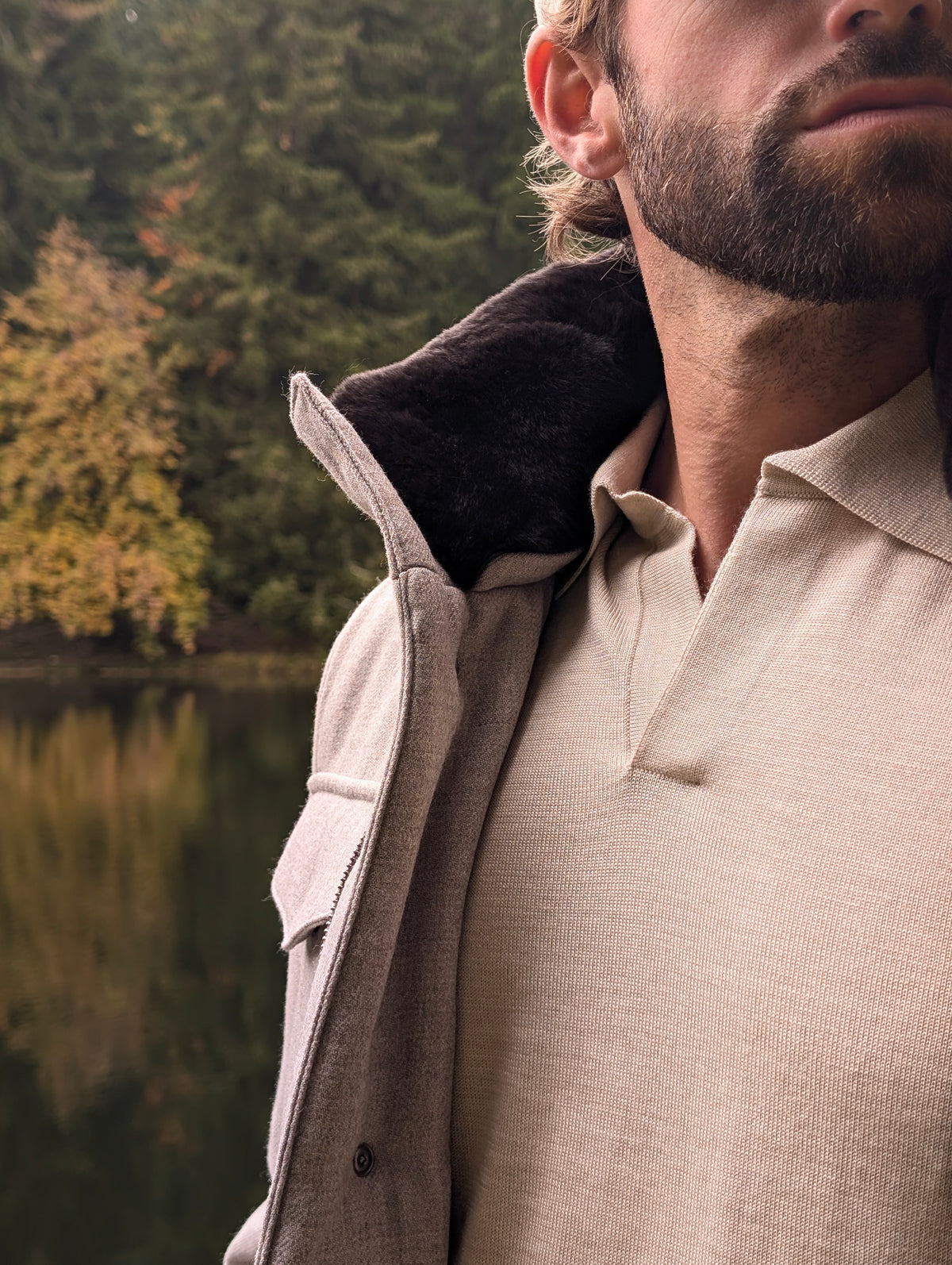 Polo Buttonless - Beige