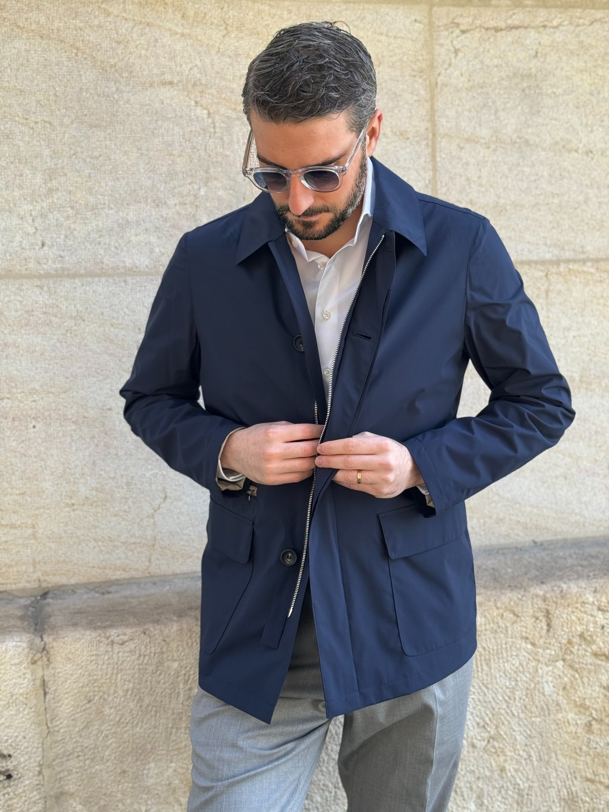 Raincoat - Navy