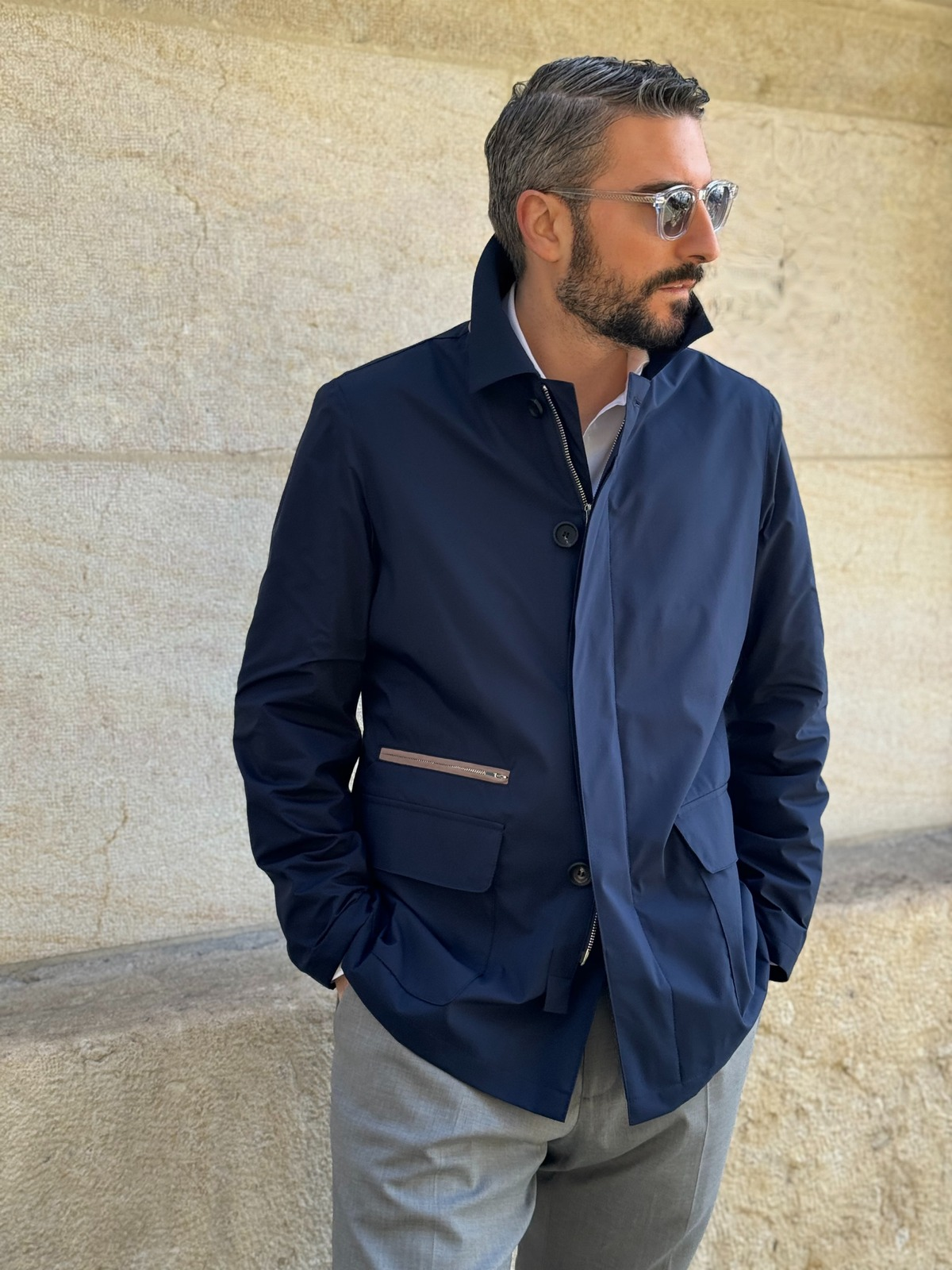 Raincoat - Navy