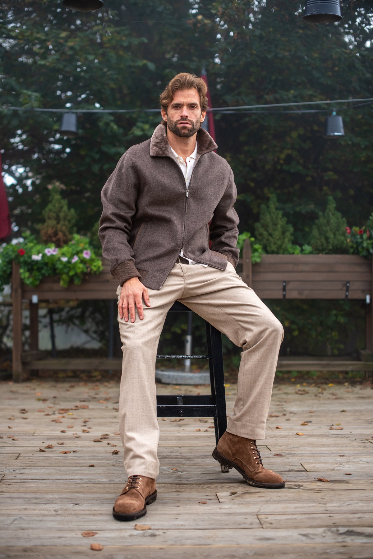 Flannel Jogger Pants - Sand
